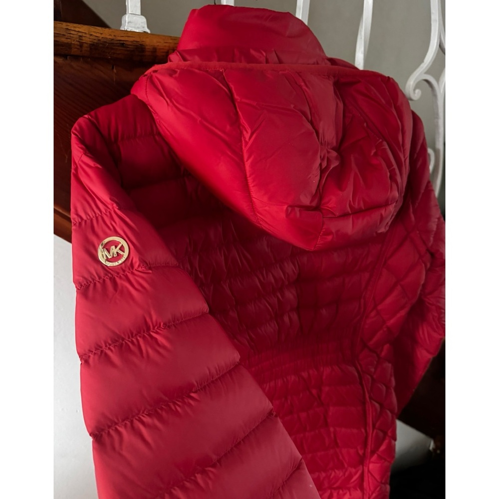 MICHAEL KORS Packable Down Fill Lightweight Jacket - Red